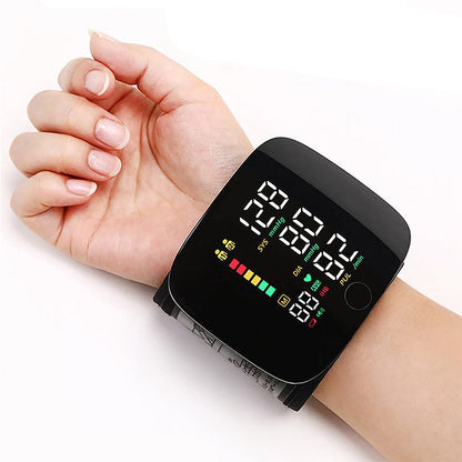 BowLift | Smart Wrist Blood Pressure Monitor – Electronic Portable Sphygmomanometer with Voice Alerts