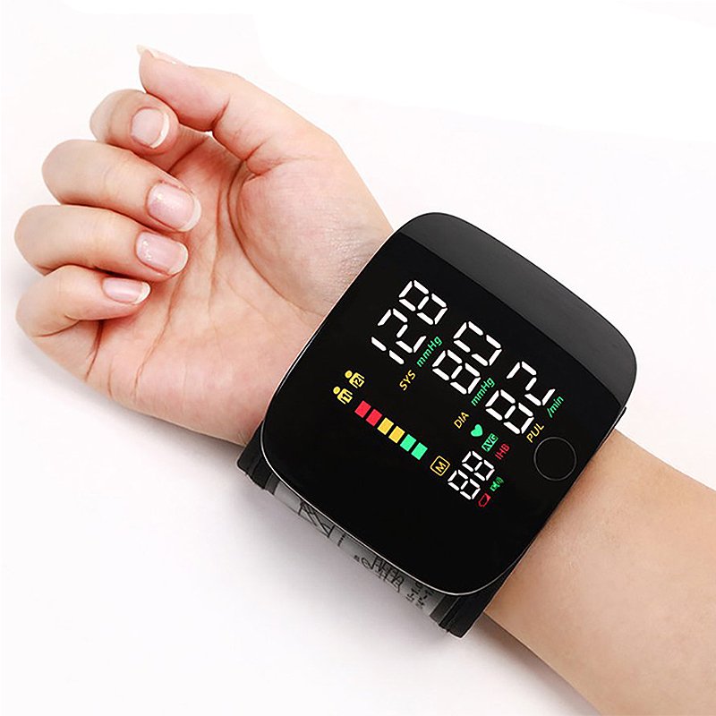 Skanto | Wrist Blood Pressure Monitor – Electronic Portable Sphygmomanometer with Voice Alert