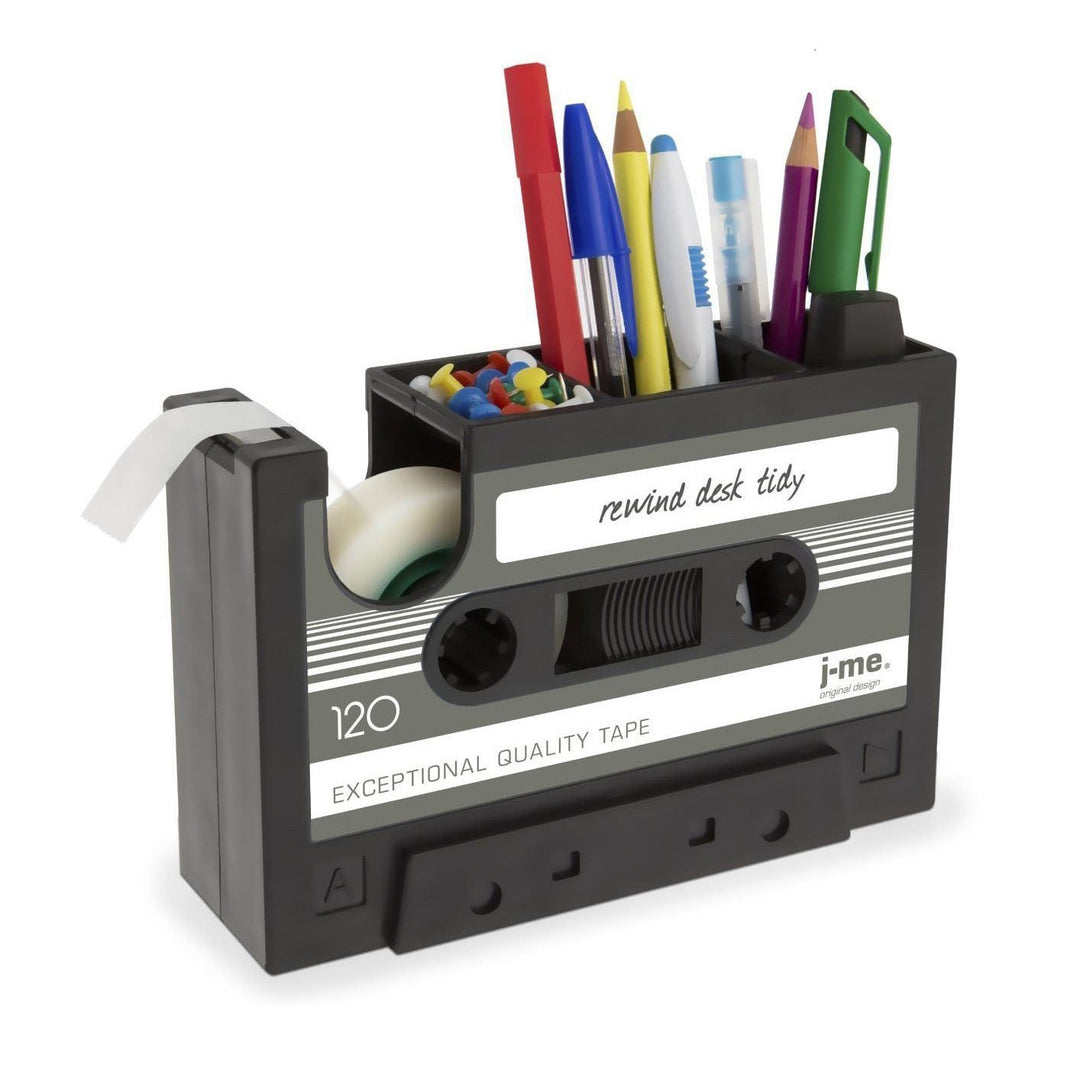 Cassette Tape Dispenser & Pen Holder | Kalsten