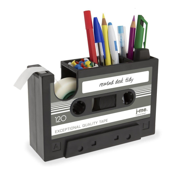 Cassette Tape Dispenser & Pen Holder | Kalsten