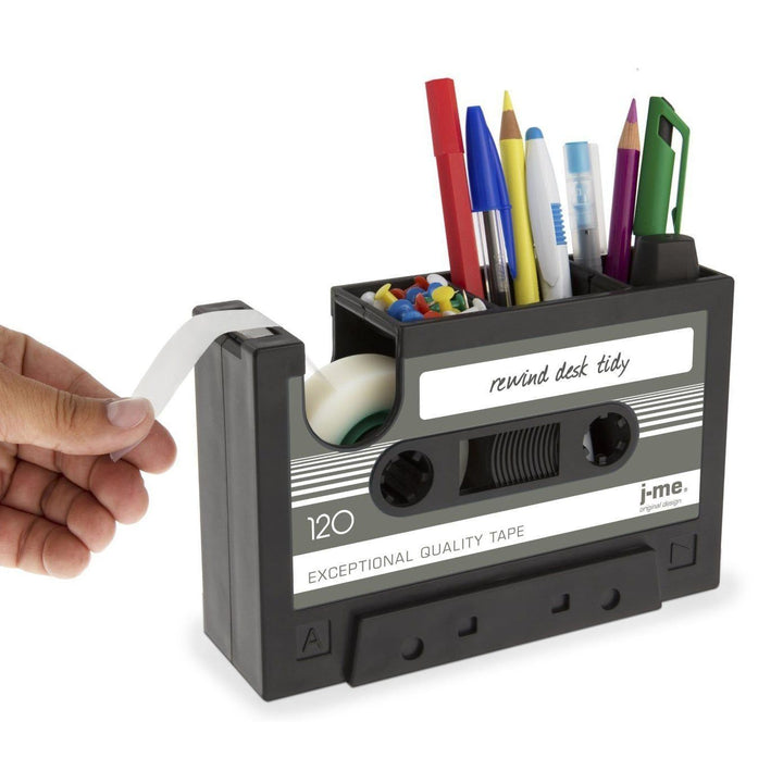 Cassette Tape Dispenser & Pen Holder | Kalsten