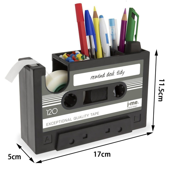 Cassette Tape Dispenser & Pen Holder | Kalsten