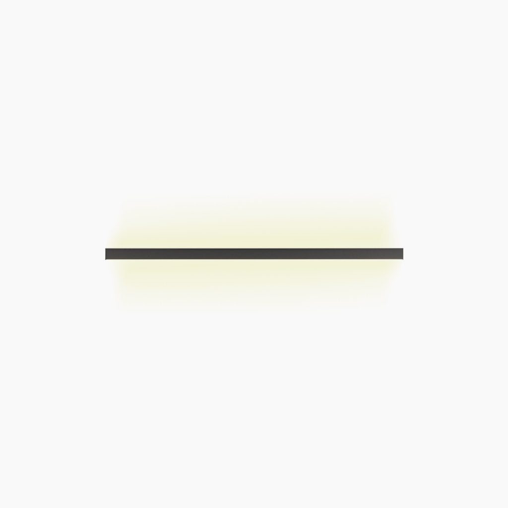 Ceiling Light Iron Linear LED 23.6 in Flush Mount Black White Modern Living Room Hallway Minimalist Strip Lighting Fixture | Kalsten