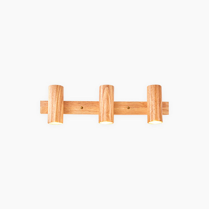 Ceiling Wall Spotlight Wood Adjustable 5.9 in (15.0 cm) Modern Nordic 1 3 4 Heads | Kalsten