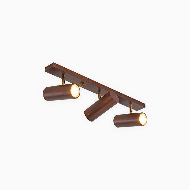 Ceiling Wall Spotlight Wood Adjustable 5.9 in (15.0 cm) Modern Nordic 1 3 4 Heads | Kalsten