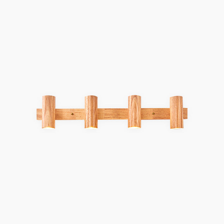 Ceiling Wall Spotlight Wood Adjustable 5.9 in (15.0 cm) Modern Nordic 1 3 4 Heads | Kalsten