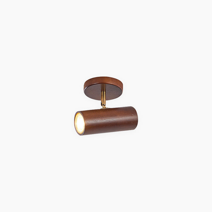 Ceiling Wall Spotlight Wood Adjustable 5.9 in (15.0 cm) Modern Nordic 1 3 4 Heads | Kalsten