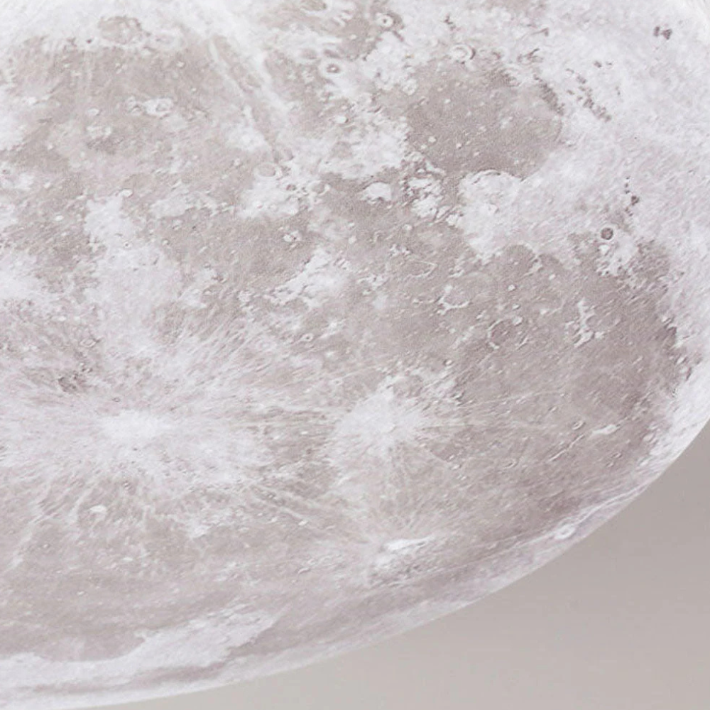 Kalsten | Ceiling Light 3D Moon LED Dimmable Metal Bedroom Fixture