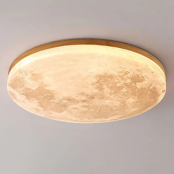 Kalsten | Ceiling Light 3D Moon LED Dimmable Metal Bedroom Fixture