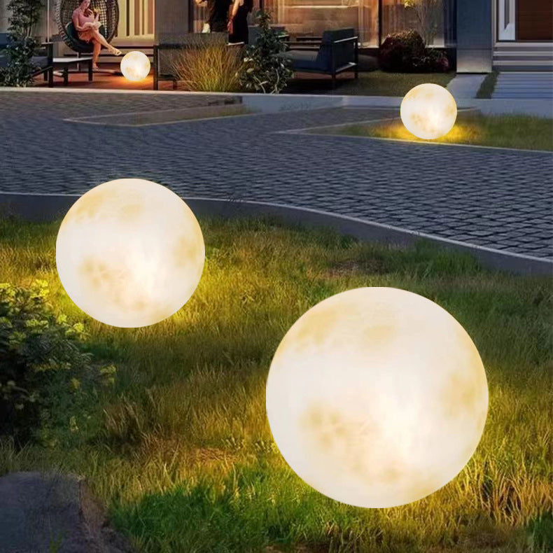 Celestial Glow Moon-Design Solar Garden Light