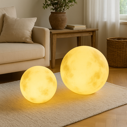 Celestial Glow Moon-Design Solar Garden Light