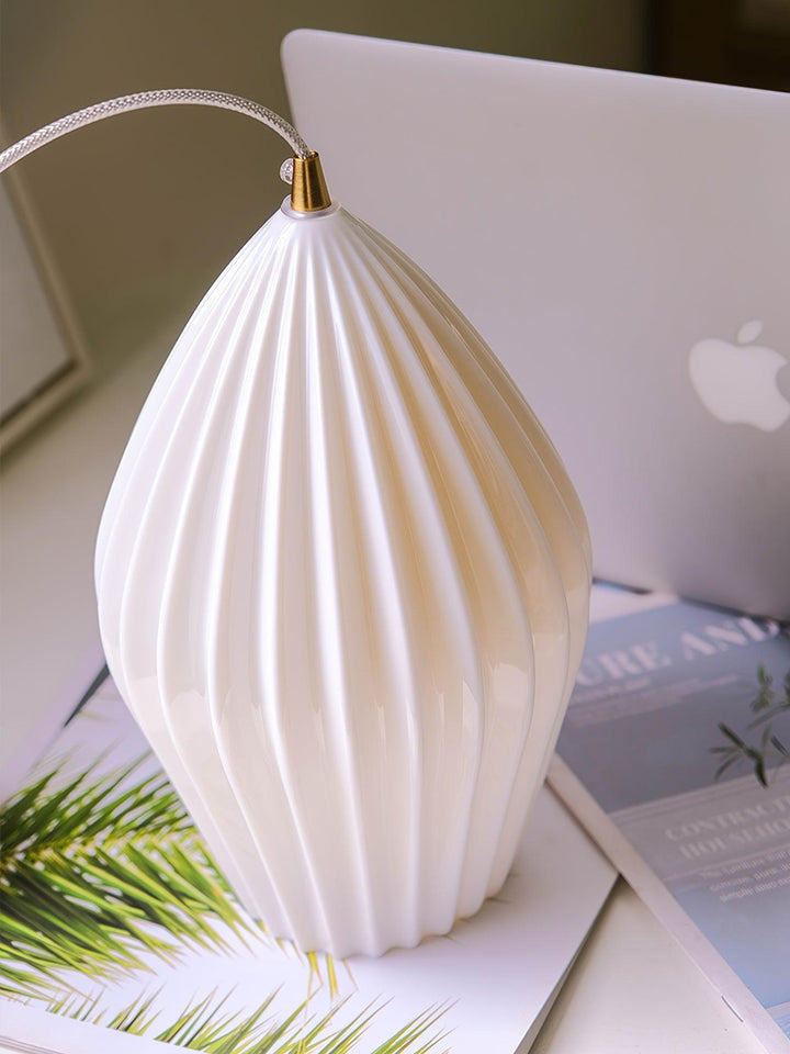 Ceramic Ribbed Ceiling light fitting Pendant Light | Kalsten