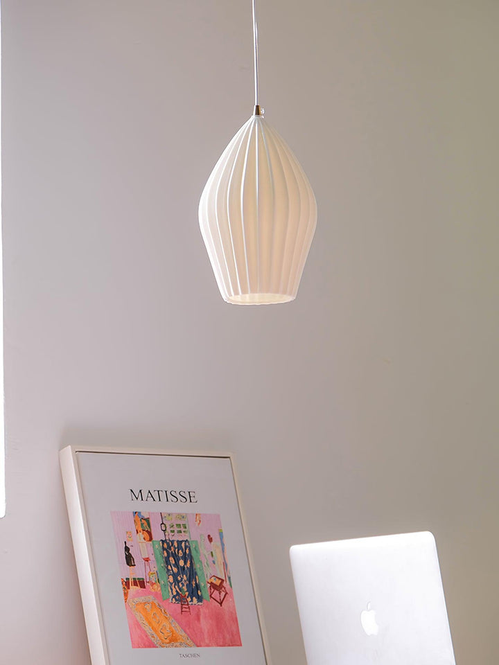 Ceramic Ribbed Ceiling light fitting Pendant Light | Kalsten