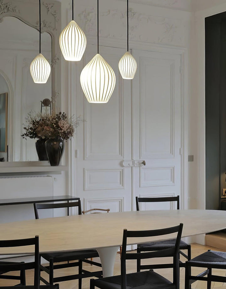 Ceramic Ribbed Ceiling light fitting Pendant Light | Kalsten
