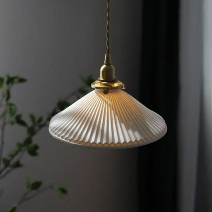 Kalsten | Scandinavian White Ceramic Pendant Light