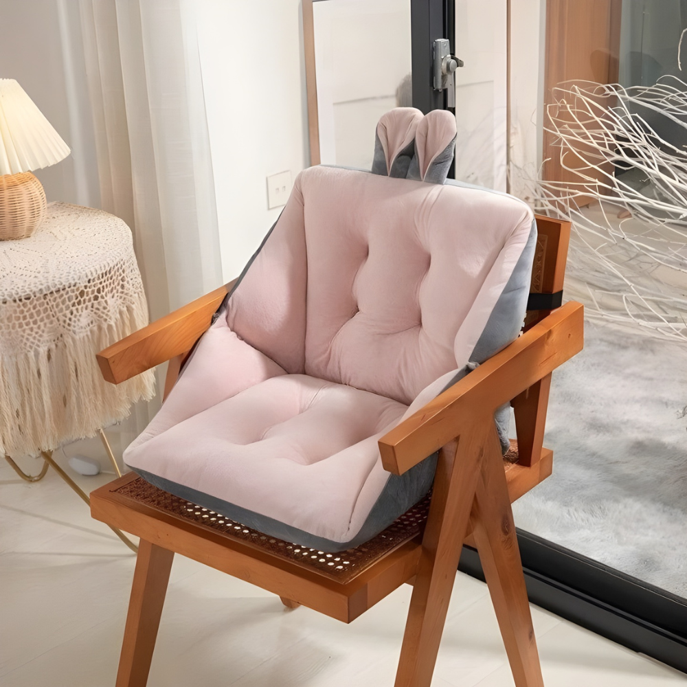 Thick Padded Chair Cushion with Lumbar Support Kalsten