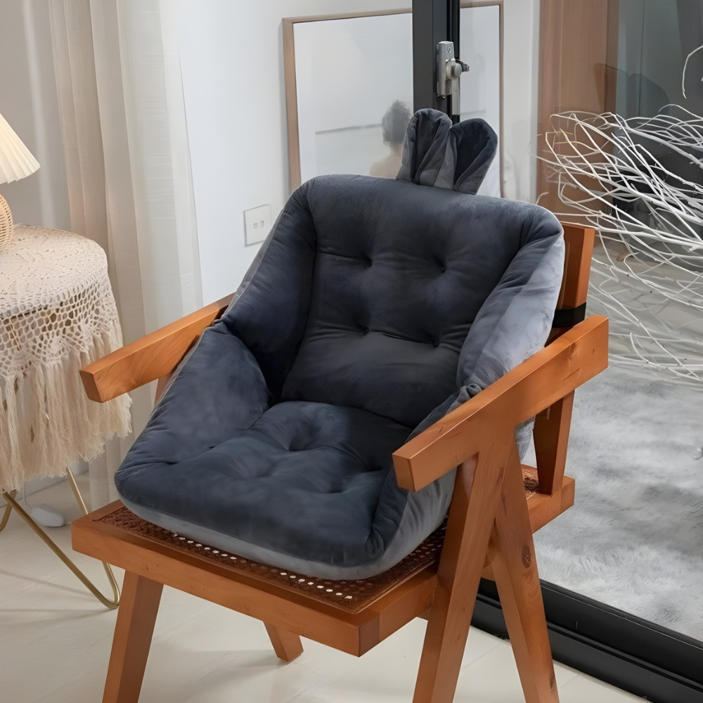 Thick Padded Chair Cushion with Lumbar Support Kalsten