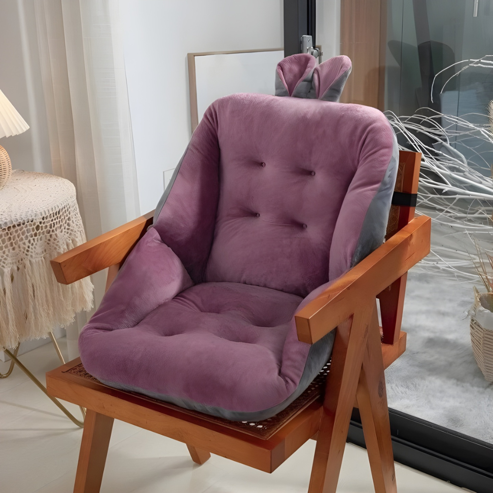 Thick Padded Chair Cushion with Lumbar Support Kalsten