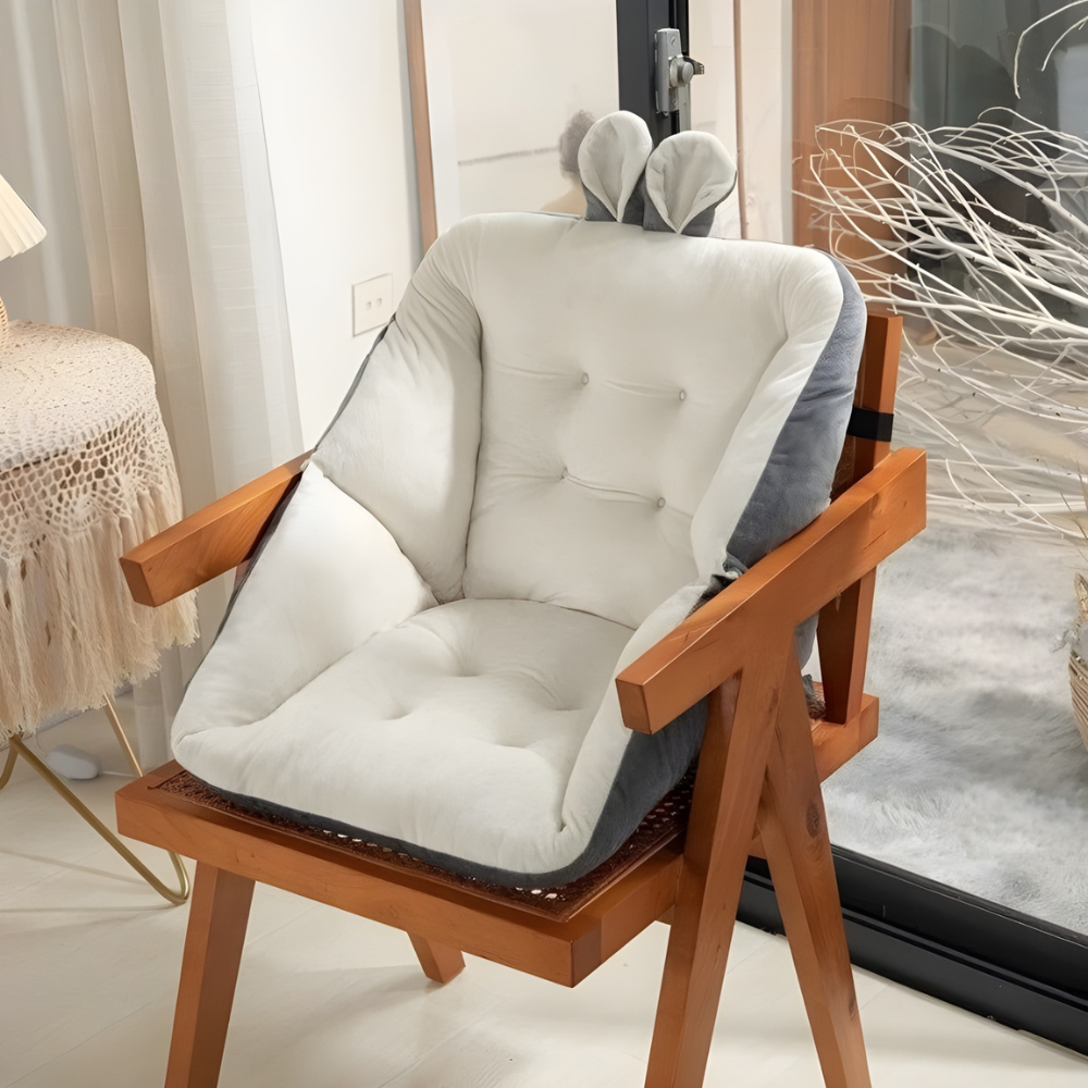 Thick Padded Chair Cushion with Lumbar Support Kalsten