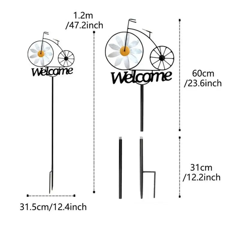 Charming Bicycle Welcome Windmill | Kalsten