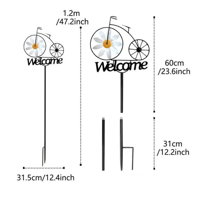 Charming Bicycle Welcome Windmill | Kalsten