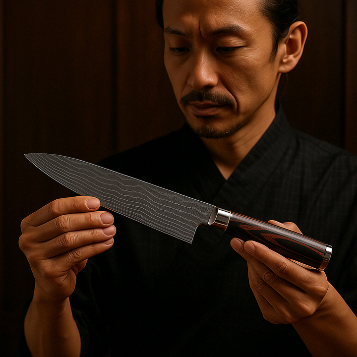 Damascus Steel Chef’s Knife – 20cm
