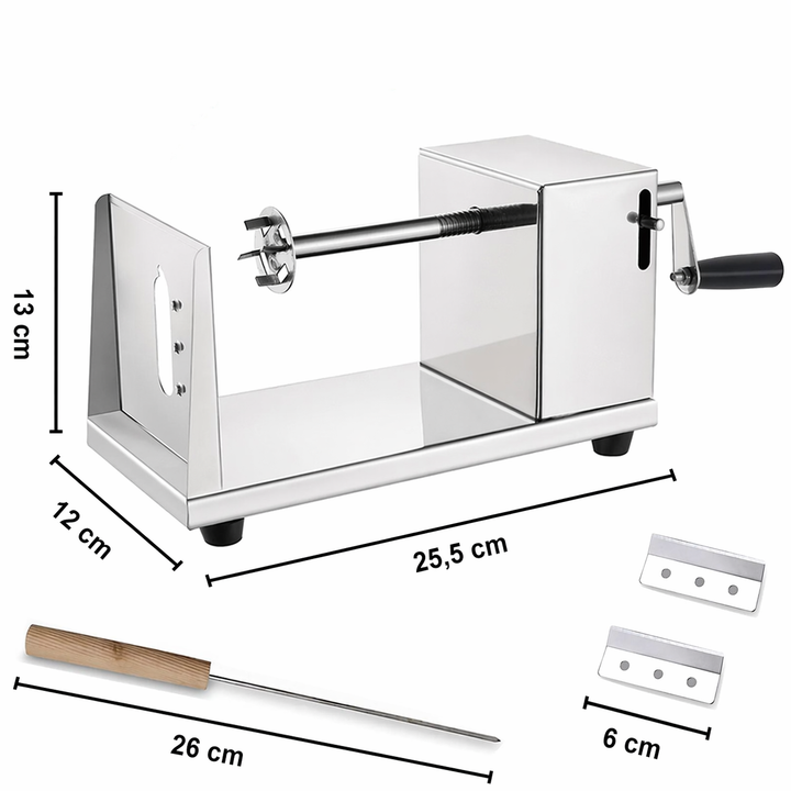 Stainless Steel Spiral Cutter for Even Spirals | Kalsten