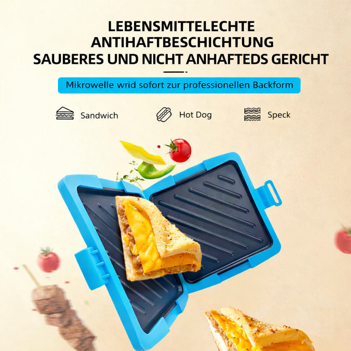 CrunchMate™ Sandwich Maker for Microwave & Oven | Kalsten