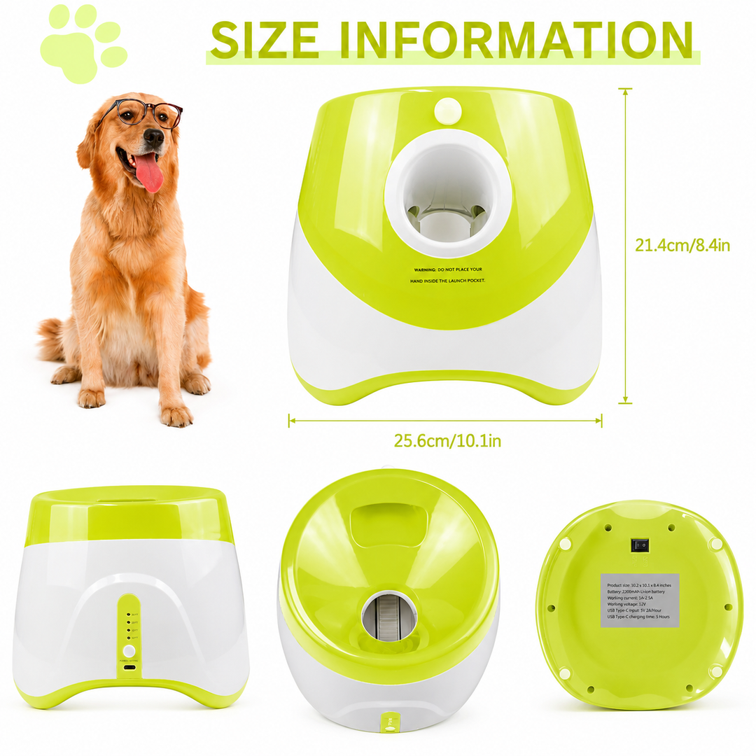 PlayBolt Automatic Ball Launcher for Dogs | Kalsten