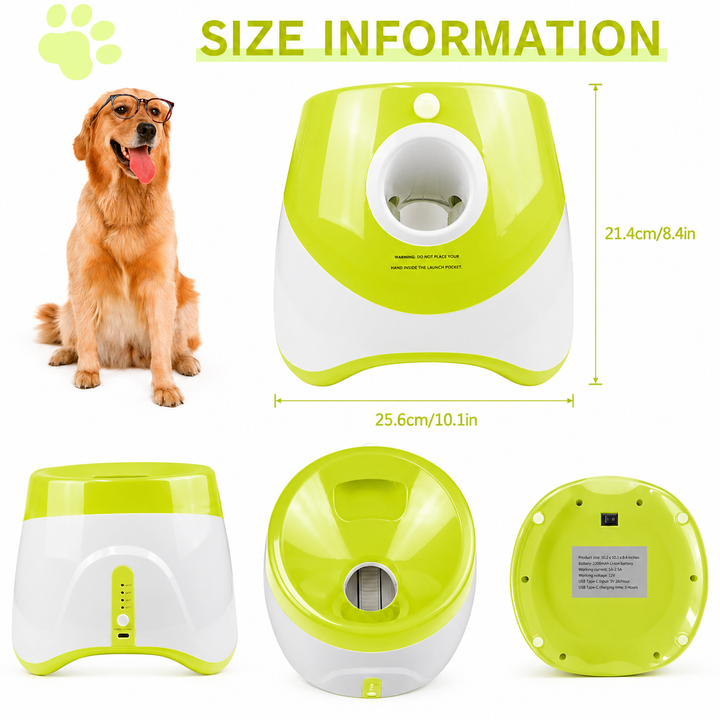 PlayBolt Automatic Ball Launcher for Dogs | Kalsten