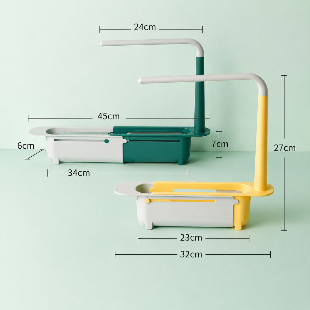 Sink organizer with towel holder | Kalsten