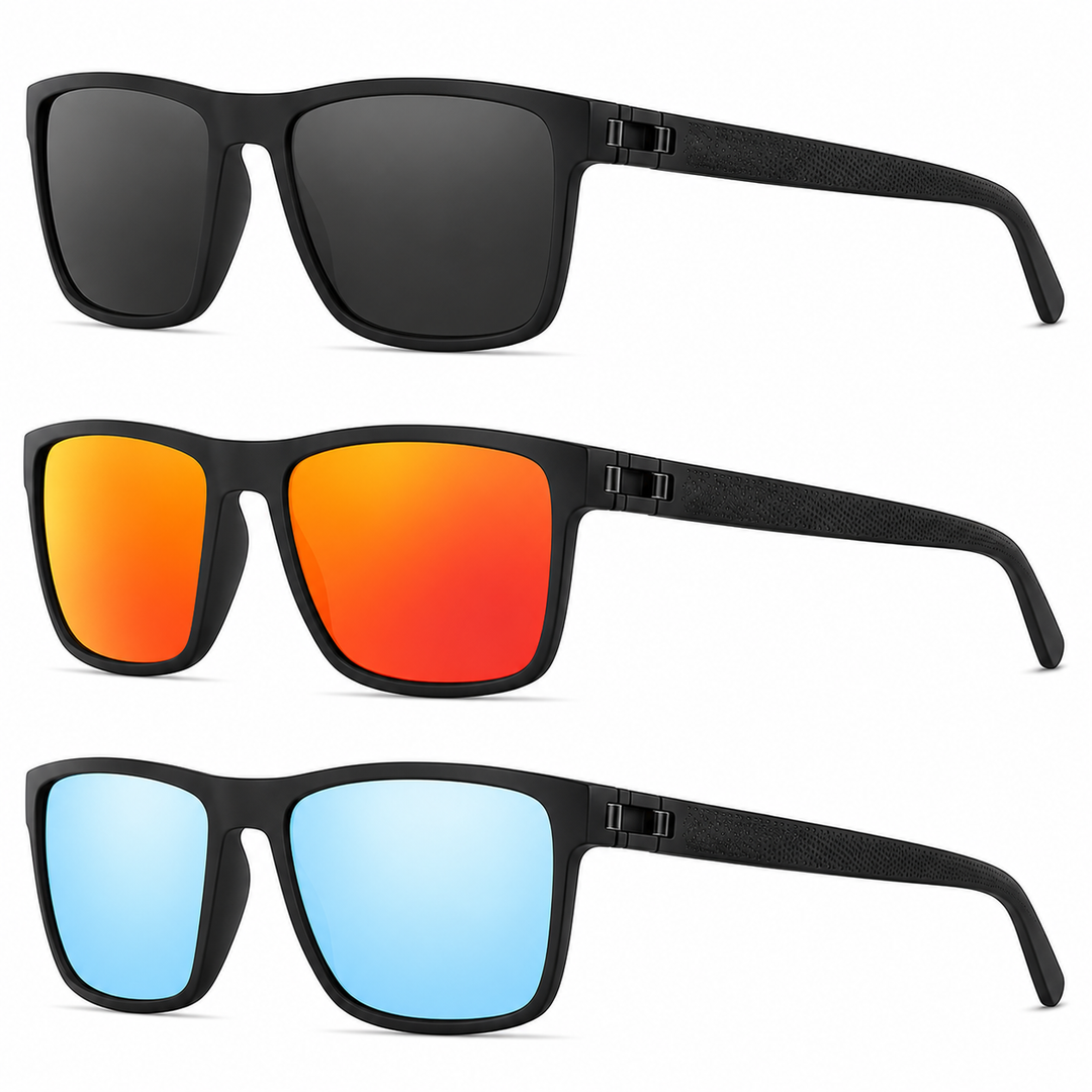 Polarized sunglasses 3-piece set UV400 | Kalsten