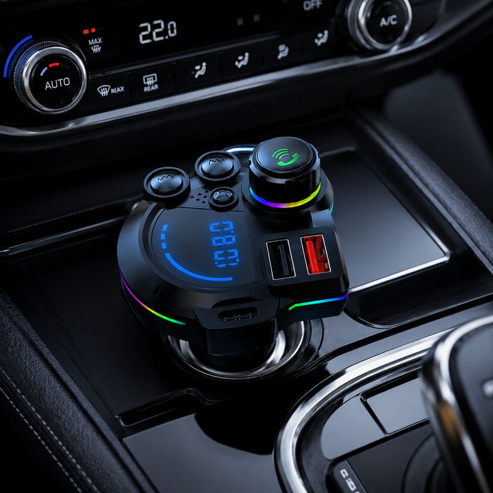 Car FM Transmitter Bluetooth 5.3 Dual-USB | Kalsten