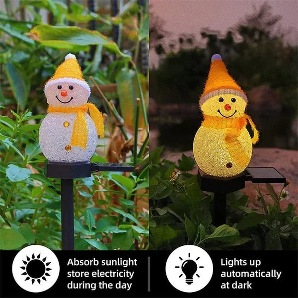 Solar-Powered Snowman Lamp - SolarSnow | Kalsten