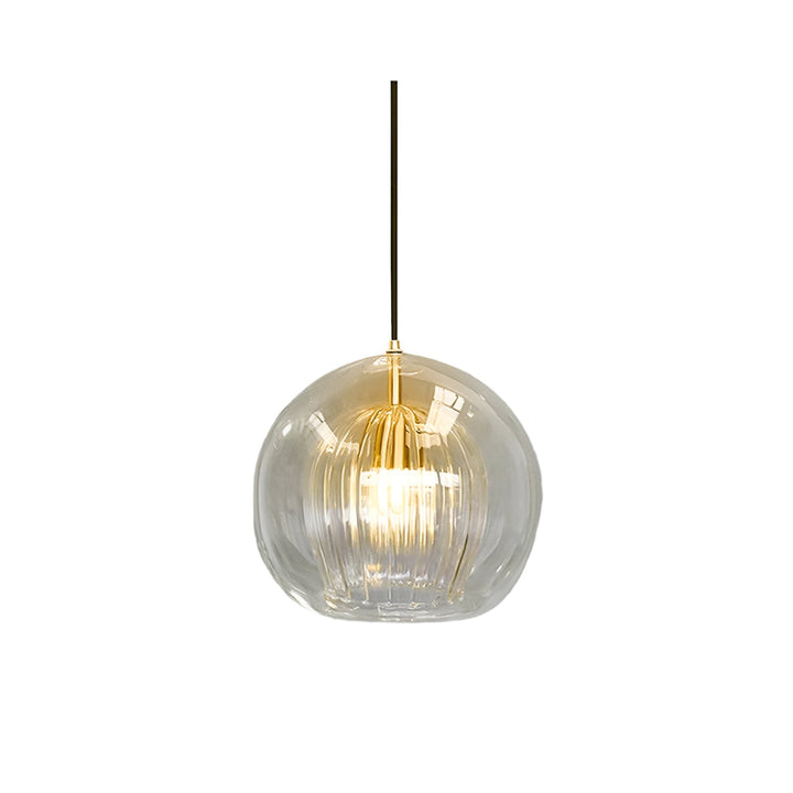Pendant Light Glass Globe 9.8 in E27 Adjustable Dining Room Kitchen Island Hanging Ceiling Lamp Vintage Modern | Kalsten