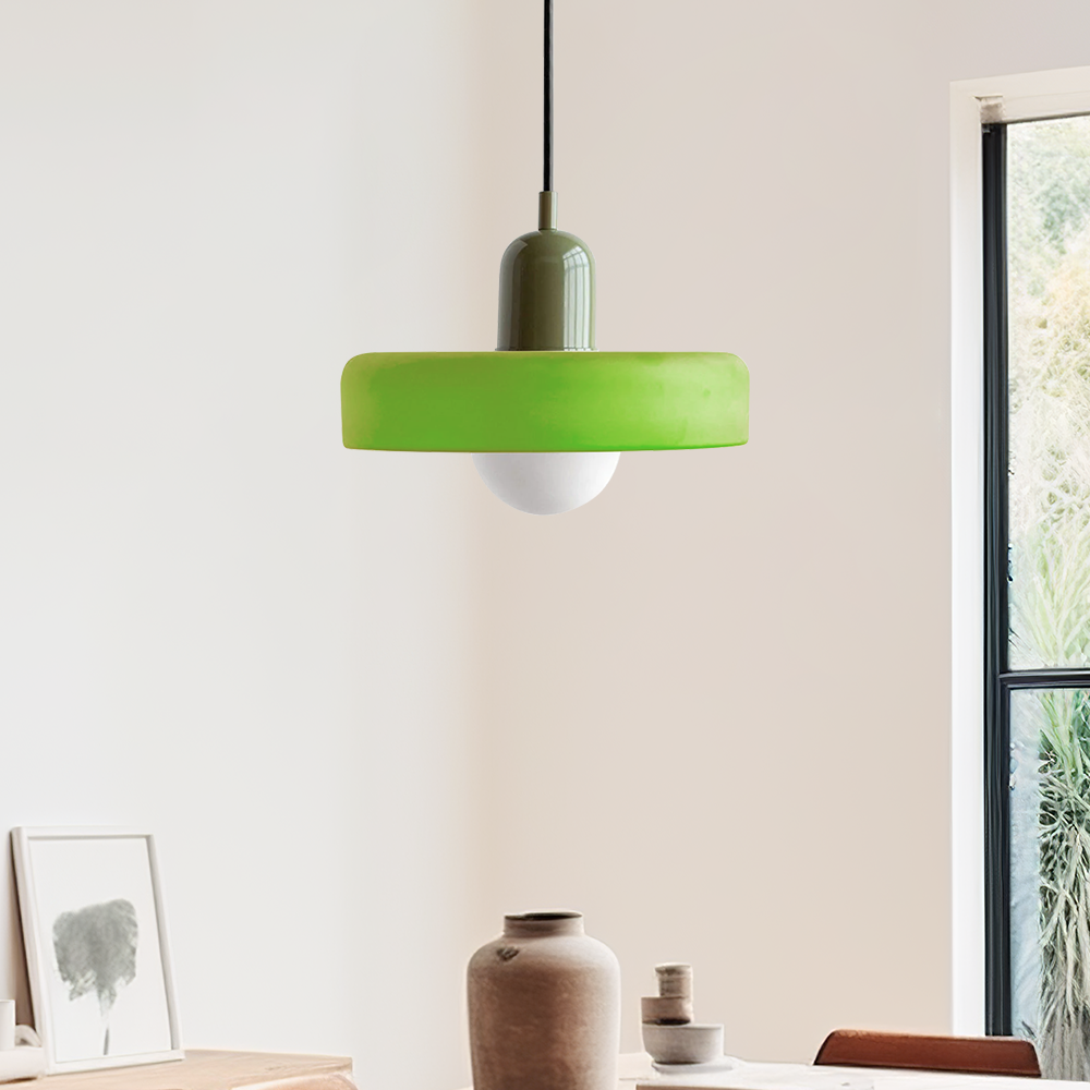 Bauhaus Colorful Glass Pendant Lamp Kalsten