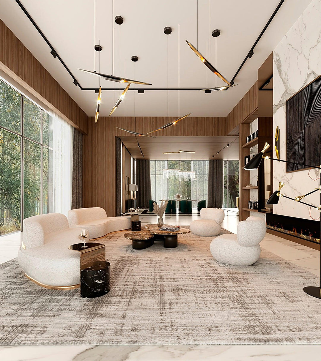 Coltrane Pipe Pendant Light 23.6' | Kalsten