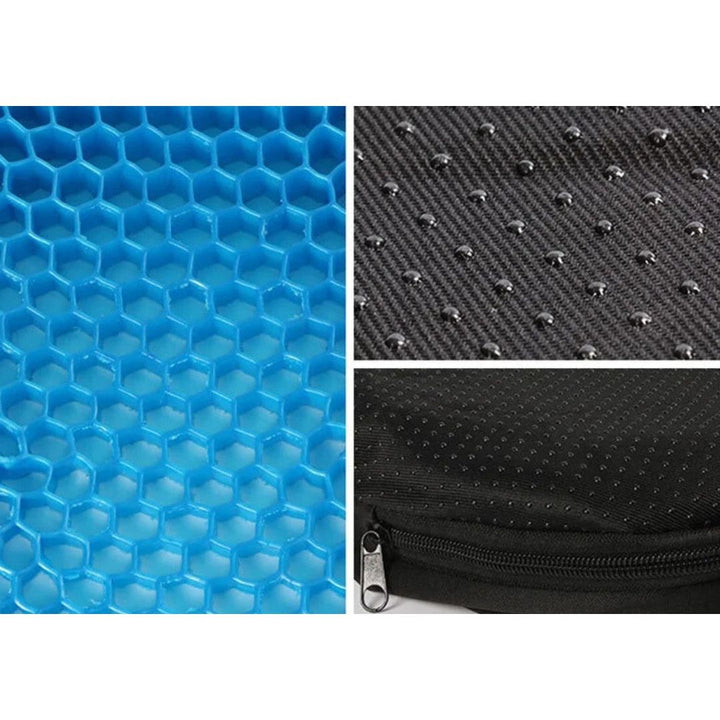 ComfortGel Orthopedic Gel Seat Cushion | Pressure Relief - Tailbone Pain - Lower Back Support - For Office Chair - Car - Wheelchair Use Kalsten