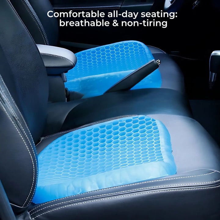ComfortGel Orthopedic Gel Seat Cushion | Pressure Relief - Tailbone Pain - Lower Back Support - For Office Chair - Car - Wheelchair Use Kalsten