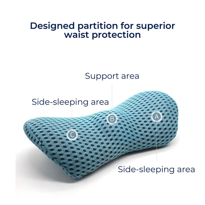 ComfortWave Lumbar Support Cushion | for Lower Back Pain Relief - Ergonomic Design for Office - Driving and Home Use Kalsten