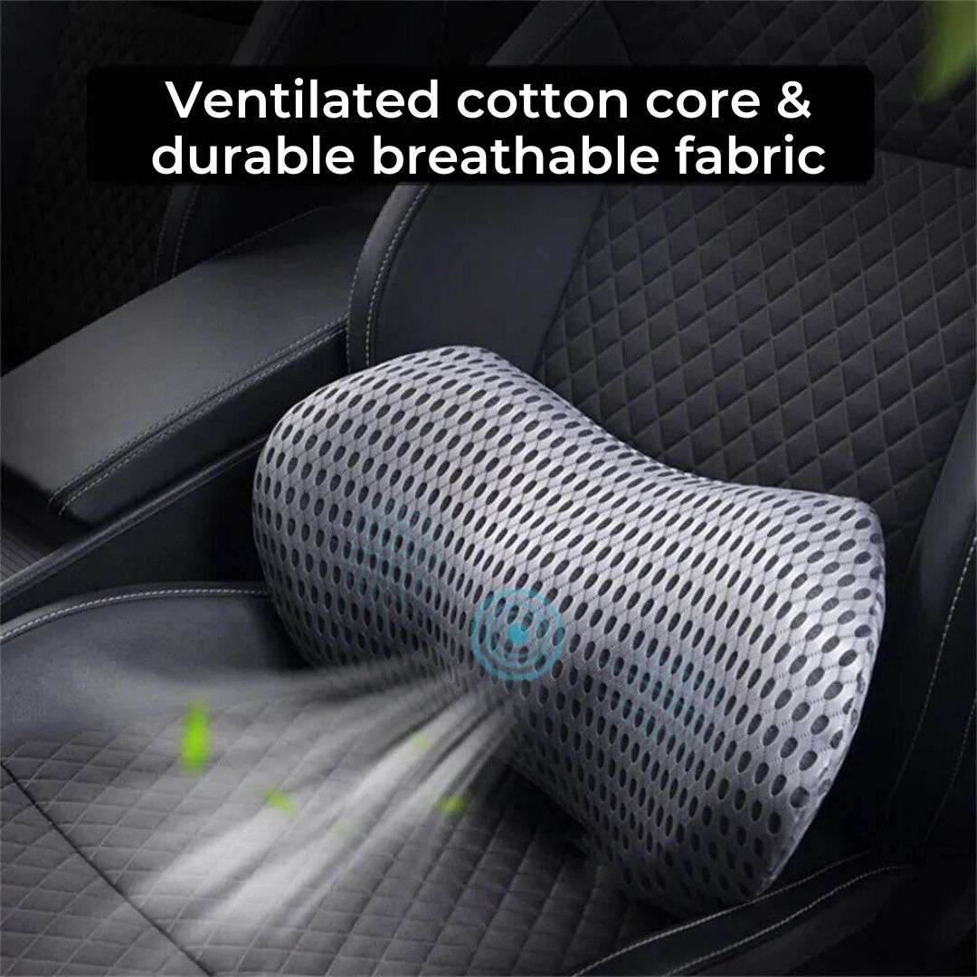 ComfortWave Lumbar Support Cushion | for Lower Back Pain Relief - Ergonomic Design for Office - Driving and Home Use Kalsten