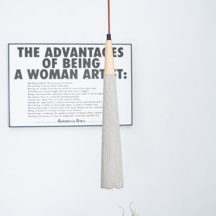 Concrete Pleated Drop light Pendant Lamp | Kalsten