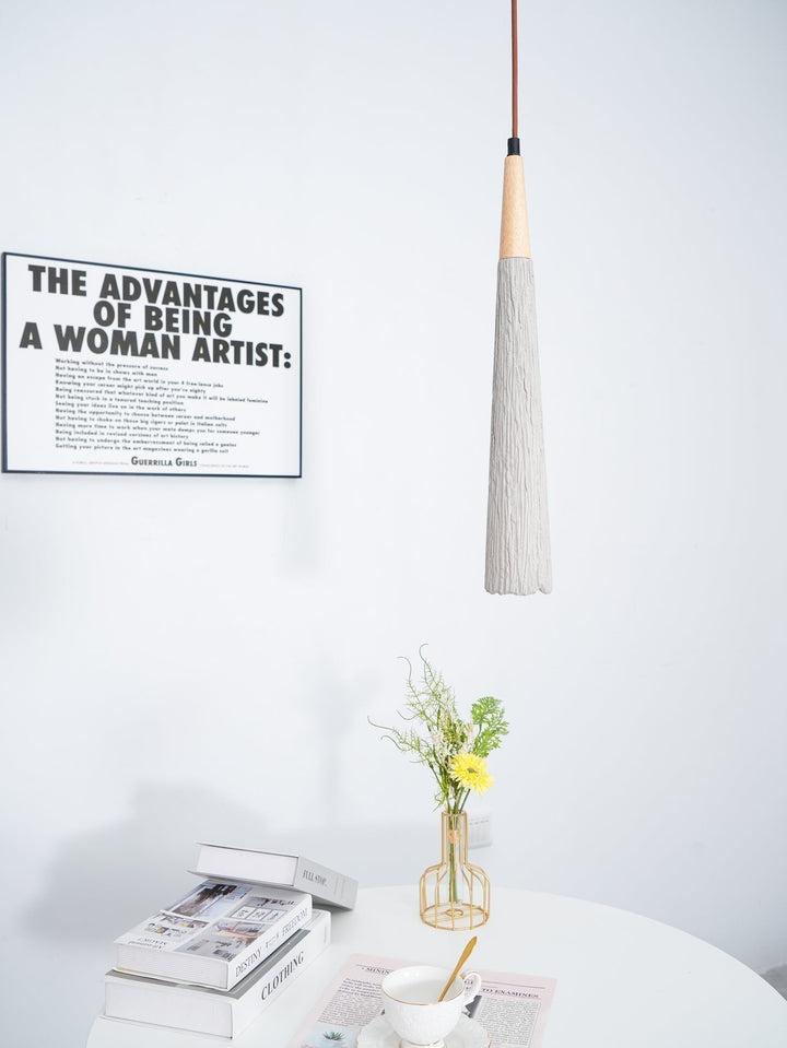 Concrete Pleated Drop light Pendant Lamp | Kalsten