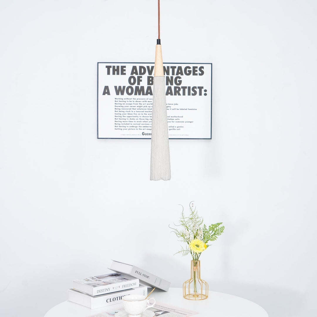 Concrete Pleated Drop light Pendant Lamp | Kalsten