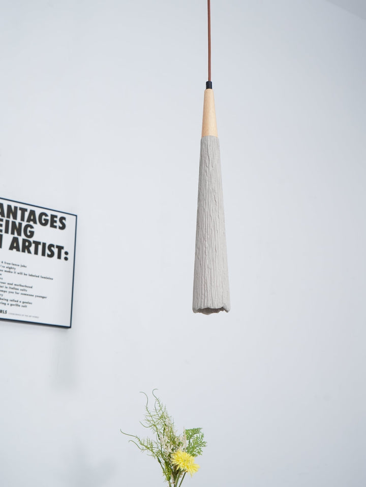 Concrete Pleated Drop light Pendant Lamp | Kalsten
