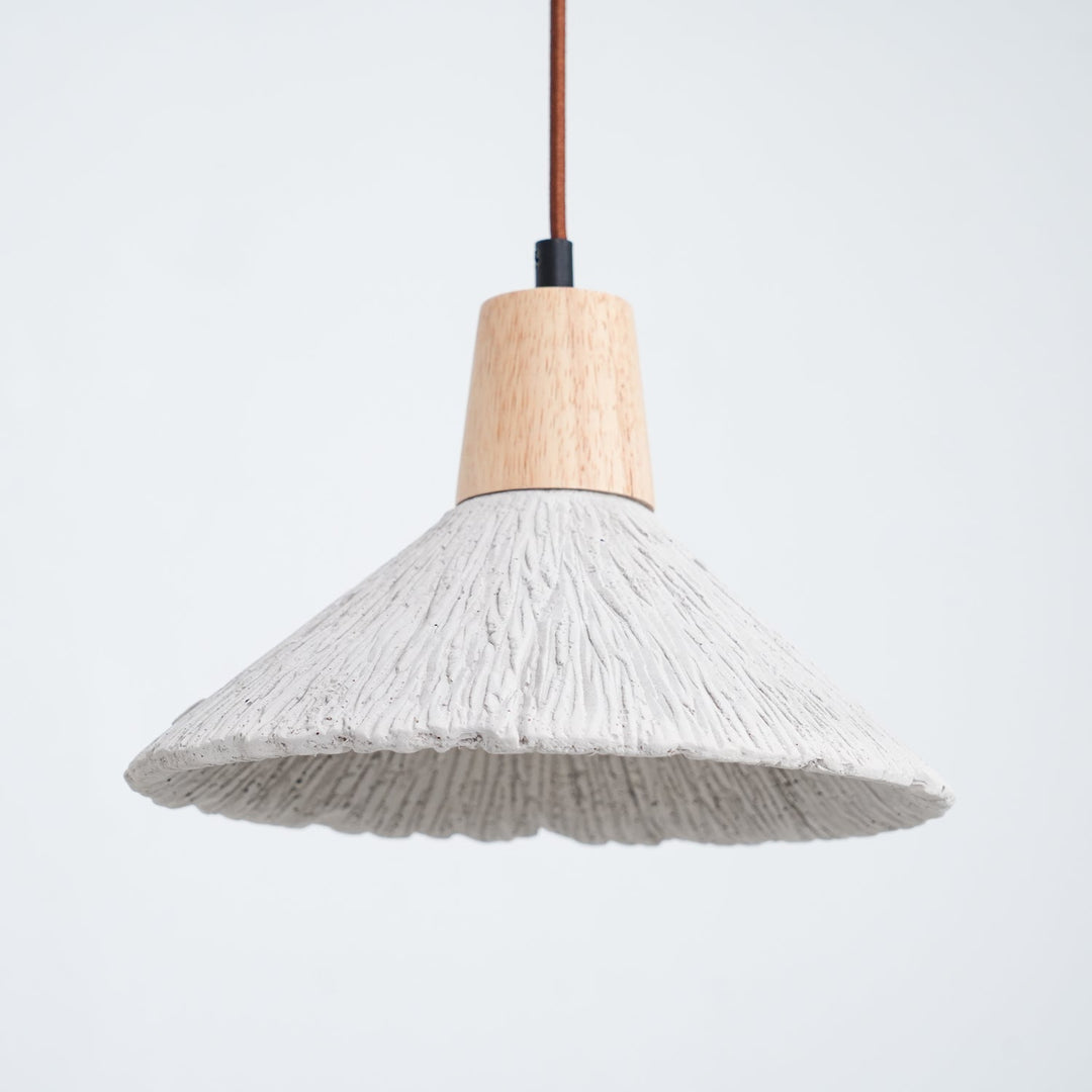 Concrete Pleated Drop light Pendant Lamp | Kalsten