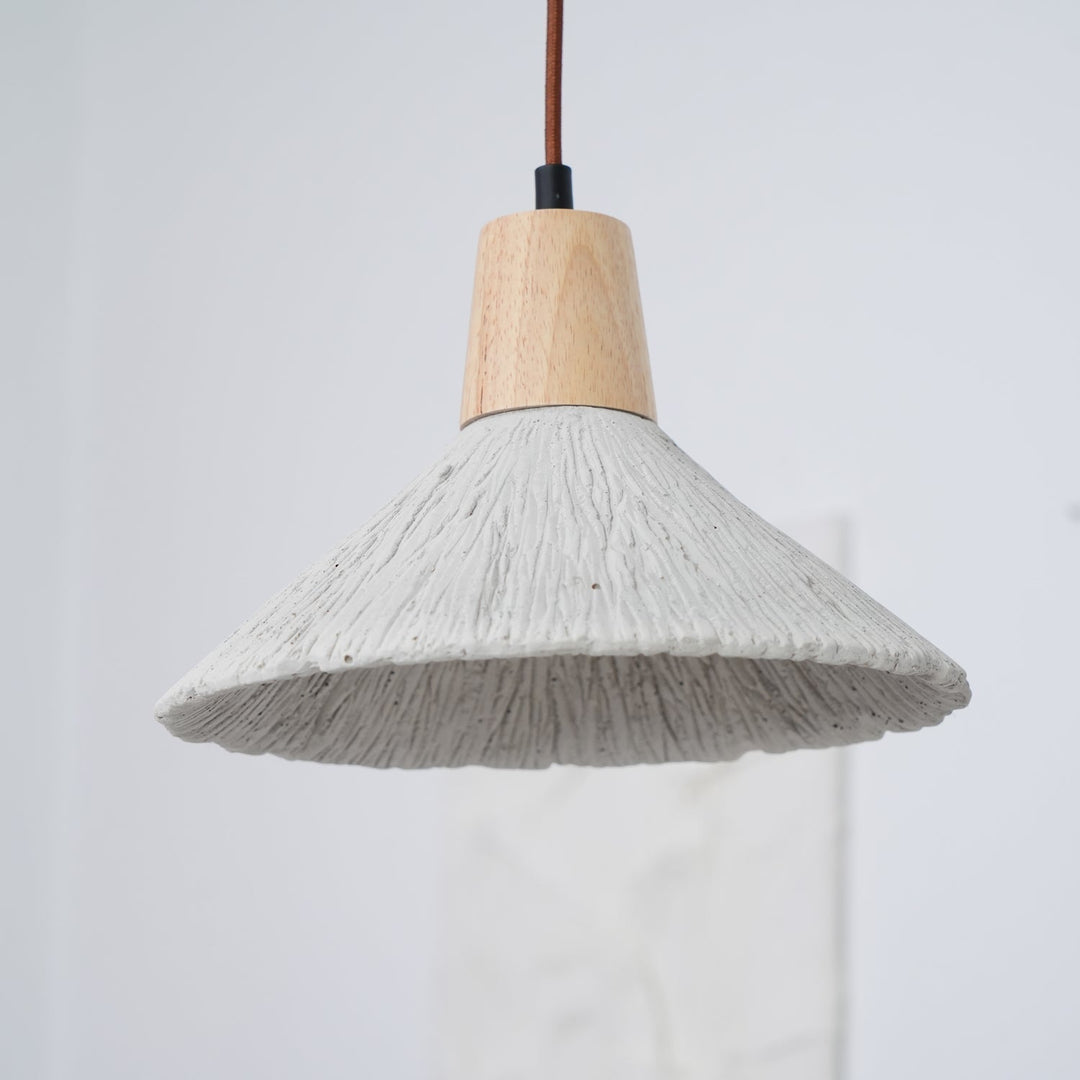 Concrete Pleated Drop light Pendant Lamp | Kalsten