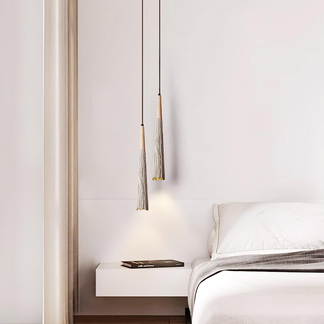 Concrete Pleated Drop light Pendant Lamp | Kalsten