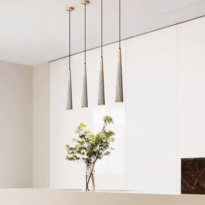 Concrete Pleated Drop light Pendant Lamp | Kalsten