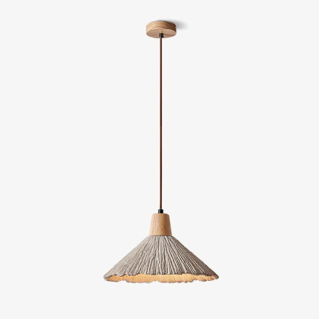 Concrete Pleated Drop light Pendant Lamp | Kalsten